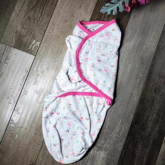 SwaddleMe Size SM/MED 7-14 lbs Llama Rainbow Sleep Sack 100% Cotton EUC - Picture 10 of 12